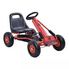 Coche De Pedales Go-kart Rojo / Ruedas Goma / Envio Gratis