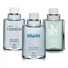 Kit 3 Refil Perfume Deo Corporal Masculino Da Natura Kaiak Sr. N E Homem Clássico Tradicional 100ml