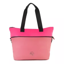 Bolsa Tote Para Mujer Lucentzza 2-en-1 De Nylon Color Rosa