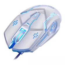 Luminosos De Mouse Para Jogos 6400dpi Ajustáveis Branco