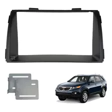 Moldura Painel Dvd 2 Din Mp5 Kia Sorento 2010 A 2012