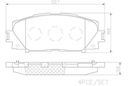 Balata Brembo Prius 1.8 2017 2018 Foto 2