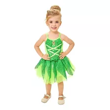 Vestido Fantasia Infantil Fada Sininho Tinkerbell 