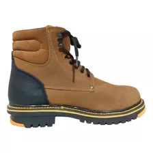 Bota Establo De Cadete Tipo Caterpillar Piel Res Mango Crazy