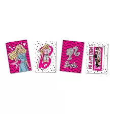 Cartaz / Quadros Decorativos Barbie 21cm X 31cm C/04 Unid