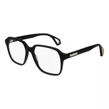 Gucci Gg0469o 001 Square Shape Negro Dorado