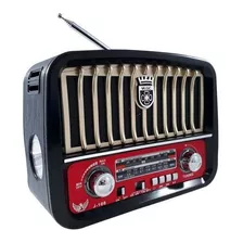 Rádio Retrô Vintage Fm Am Bluetooth Caixa De Som Usb P2 