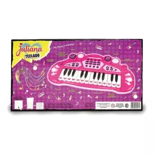 Piano Teclado Juliana De Juguete C/luces Ritmos Sonidos Rosa