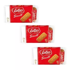 3 Biscoito Bolacha Belga - Lotus Biscoff 124g (48 Unidades )