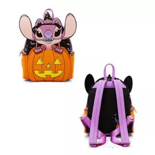 Loungefly Disney - Lilo & Stitch Angel Jack-o-lantern Halloween Mini Backpack Exclusivo Gitd