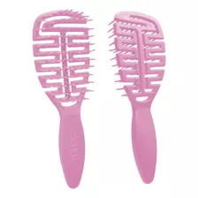 Cepillo Desenredante Antifrizz Flexible Laila Scher Rosa