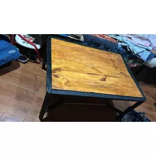 Vendo Mesa Hierro Y Madera