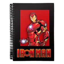 Caderno Lisa Iron Man 15 Matérias 240 Fls