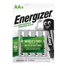 4 Pilas Aa Recargables Energizer De Calidad - 2000mah