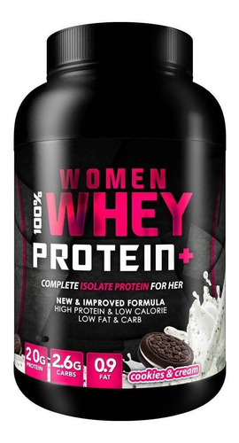 Suplemento En Polvo Foodtech  100% Women Whey Protein + Proteínas Sabor Cookies & Cream En Pote De 907g