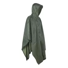 Poncho Impermeable Táctico Carpa Verde Multifuncional Lluvia