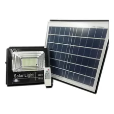 Refletor Holofote Ultra Led Solar 200w Ip66 Controle Remoto