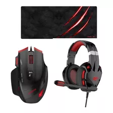 Combo Havit Gamer Audifono+mouse+mousepad