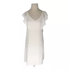 Vestido Mujer Crepe Volados Manga Moda Tanamos M7618