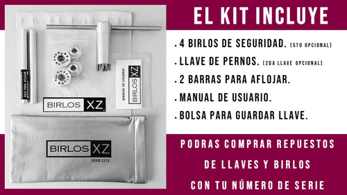 Birlos De Seguridad Xz | Ford Bronco (4) Rin17- Kit 5 Birlos Foto 9