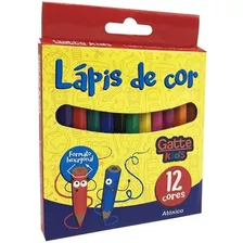 Lápis De Cor 12 Cores Curto - Make+ Pct.c/12 Cor Da Marcação Colorido