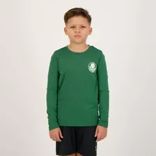 Camisa Palmeiras Brave Manga Longa Juvenil Verde