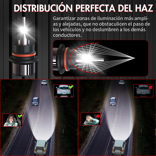 9007 11000lm Kits De Faros Led Luz Alta Y Baja Para Ford Foto 6