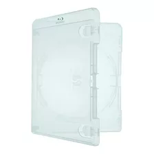 5 Un Estojo Box Case Ps3 & Blu-ray Amaray Transparente