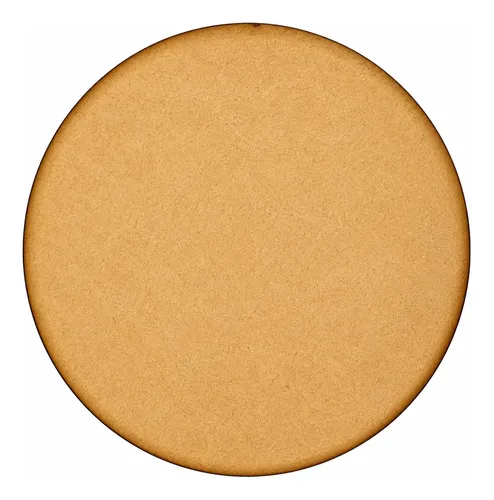 Circulo De Madera 9cm Redondel Fibrofacil Manualidades X100