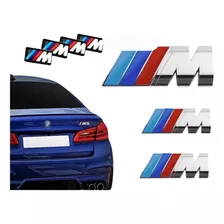 Kit Insignias Bmw M Line X 7 Unid Metalicas Autoadhesivas M3