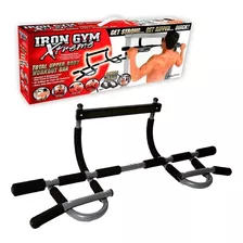 Barra Iron Gym Extreme Fitness Entrenamiento Para Puerta Color Plateado