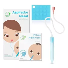 Aspirador Nasal Para Bebé Saca Mocos 24 Filtros Higiénicos.