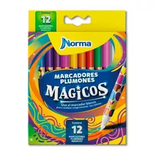 Set Marcadores Magicos Norma *12 Uds ( Cambian De Color)