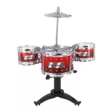 Bateria Musical Infantil Meu Ritmo Jazz Drum Com Baqueta