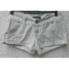 Short Dama Jean Blanco Velvet Talle 5/6.