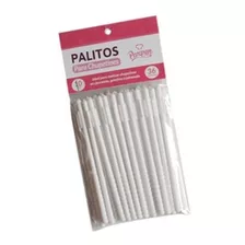  Palito Para Chupetin Cakepop 10cm Blanco X36 Parpen