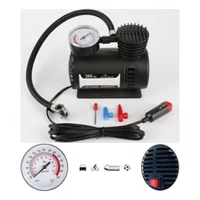 Kit Min Compressor Ar Elétrico Bomba Calibrar Pneu Aro 13 14