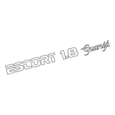 Emblema Adesivo Ford Escort 1.8 Guaruja Em Branco Estgjbr Fk