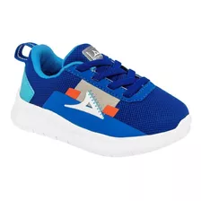 Tenis Casual De Pirma Para Niño Azul 8512 T6