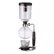 Cafeteira Hario Technica Tca-5 Manual Preta E Aço Inoxidável Sifão