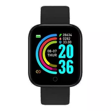 Relógio Inteligen Smartwatch D20 Bluetooth Preto Ios Android