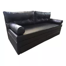 Divan Cama + Colchon Sillon 3 Cuerpos Premium + Cilindros