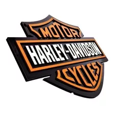 Porta Chaves Relevo 3d Harley Davidson Mdf Pintado 6mm