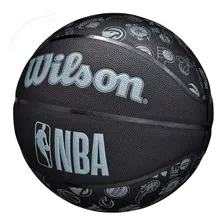 Bola Basquete Nba All Teams Black Tamanho 7 Idade 12 Anos + Cor Preto