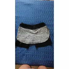 Short Saia Suplex Preto E Branco P/m