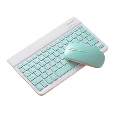 Bluetooth 10 Teclado Recargable Ratón Peine Para iPad