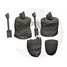 Mate Set Groot Completo Archivo Stl Para Impresion 3d