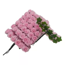  1 Pct Flor Papel Mini Rosas 144 Unidades Convites Tiaras