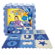 Montapete Baby Azul Para Meninos Com 9 Plascas Nig