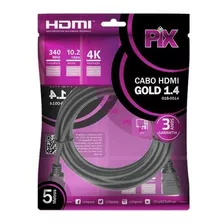 Cabo Hdmi 5mts 1.4 4k Ultra Hd - Pix